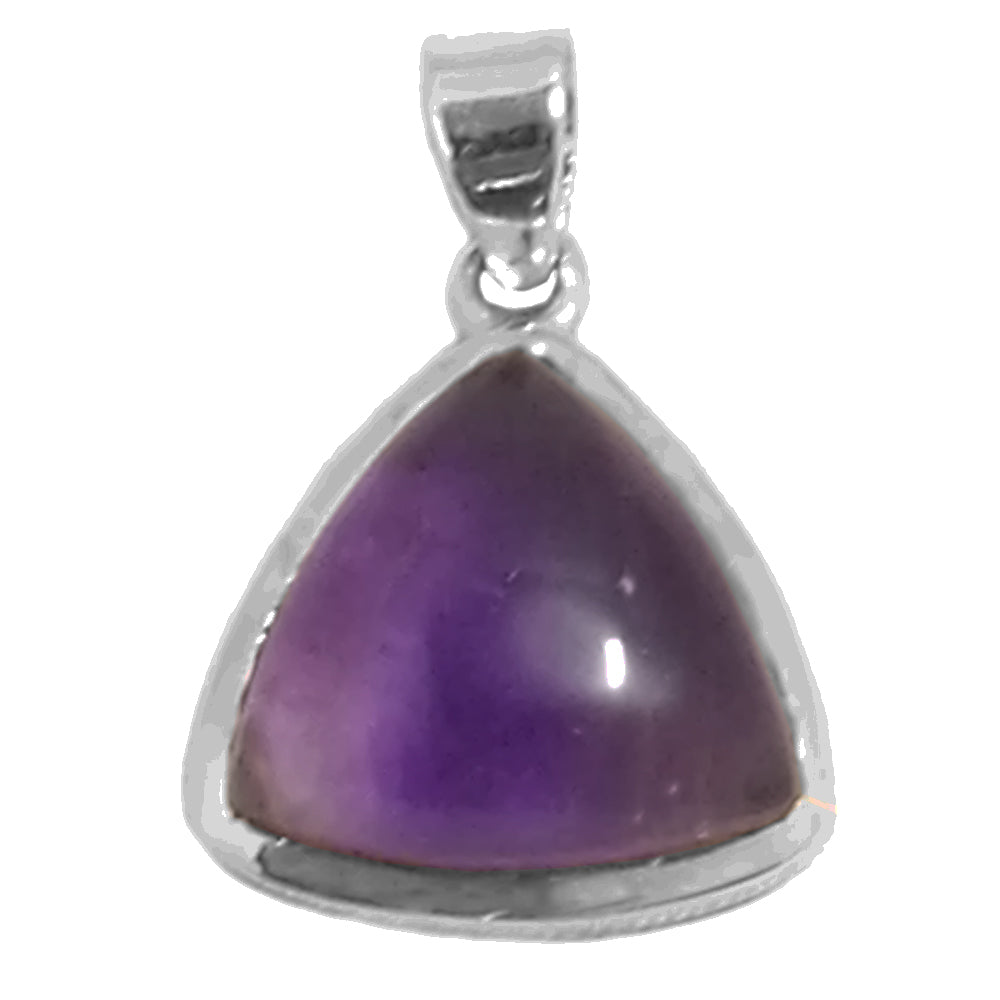 Amethyst sterling silver pendant