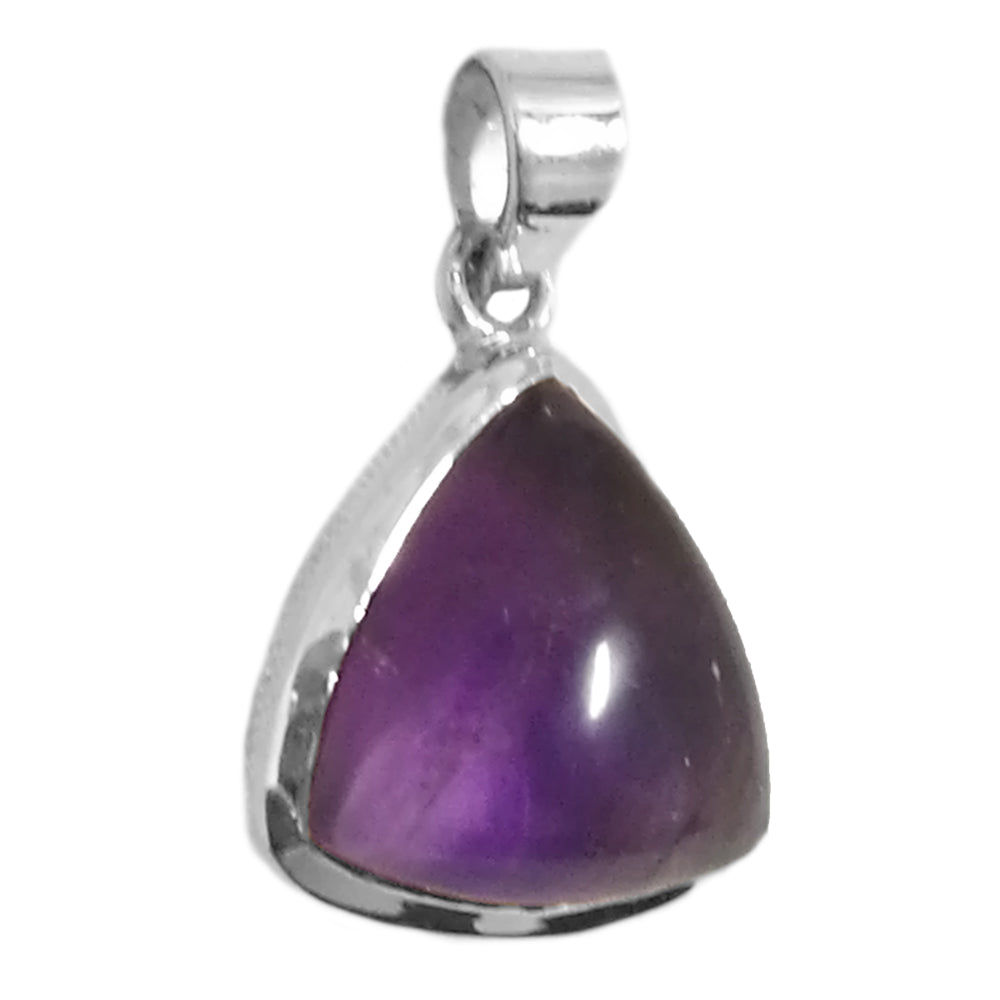 Amethyst sterling silver pendant