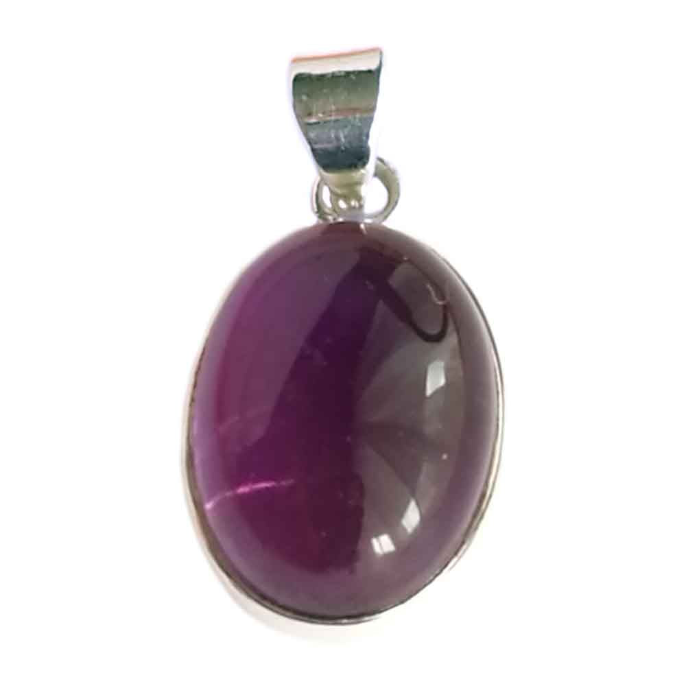 Amethyst sterling silver pendant