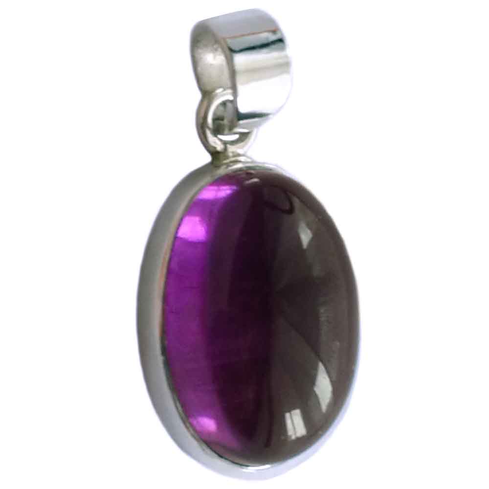 Amethyst sterling silver pendant