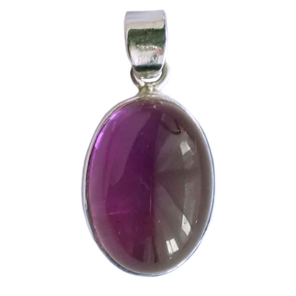 Amethyst sterling silver pendant