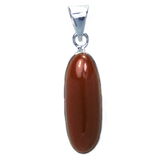 Carnelian pendant in sterling silver 925