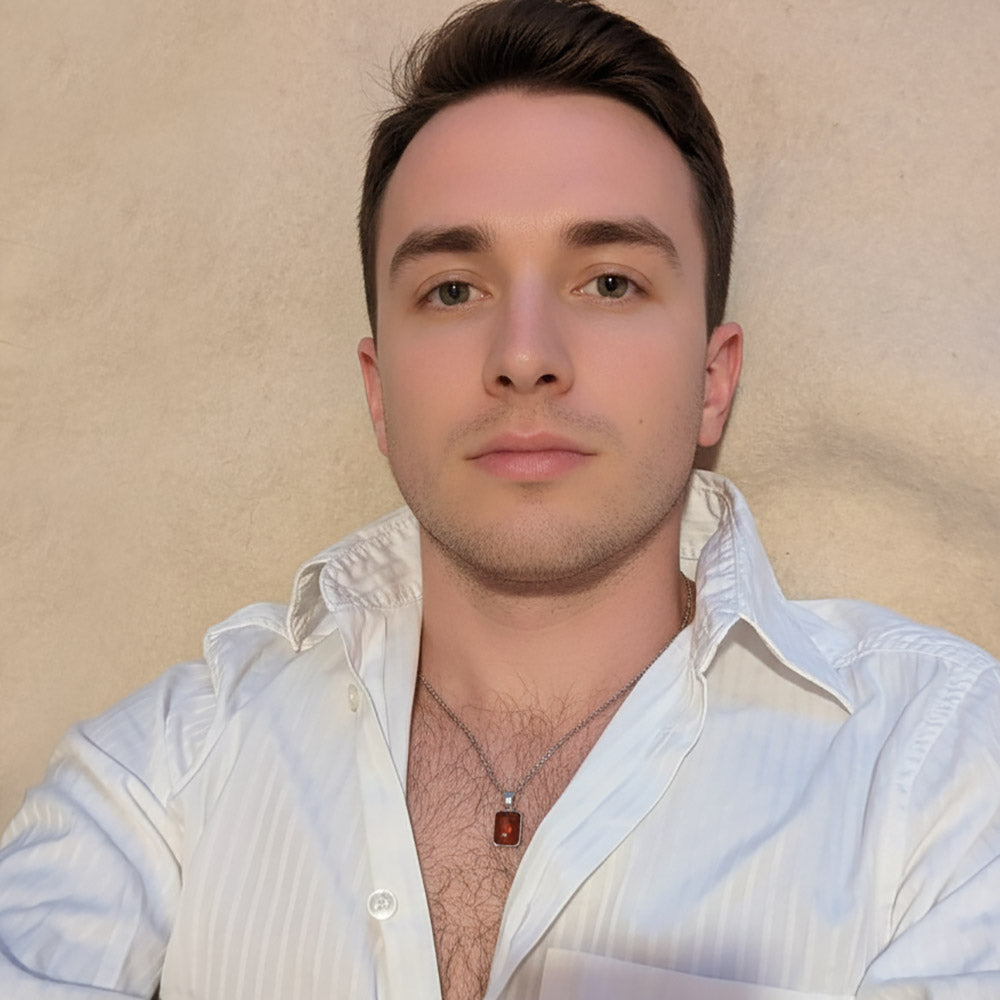 Pendentif cornaline en argent massif 925