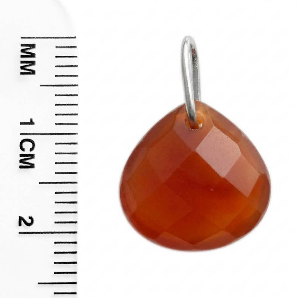 Pendentif cornaline en argent massif 925