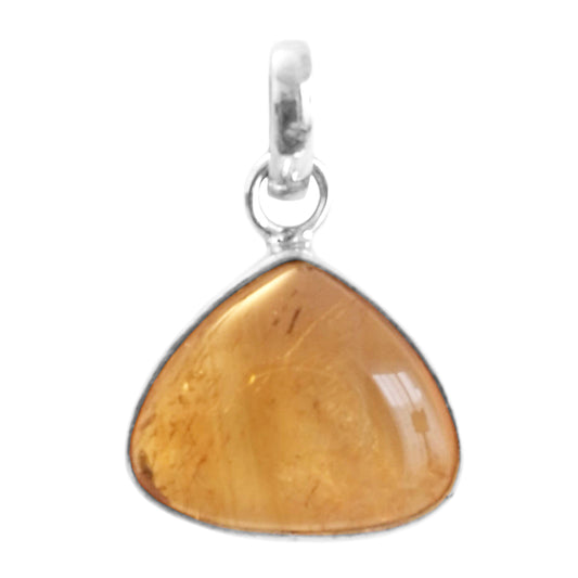 Pendentif citrine en argent massif 925