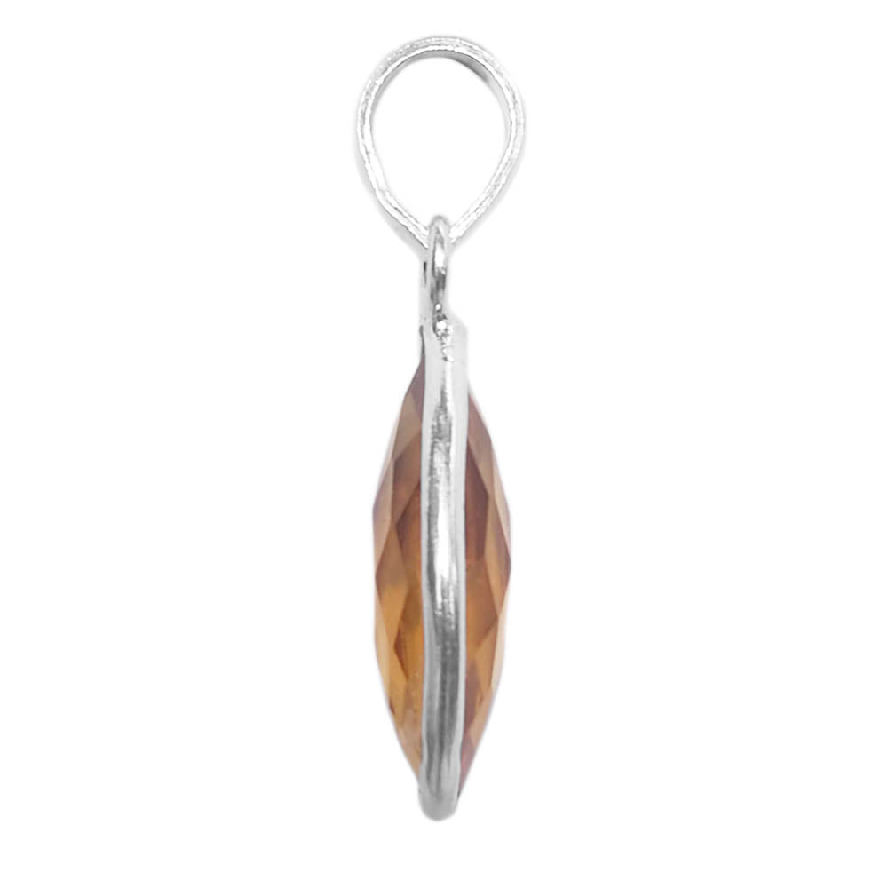 Pendentif citrine en argent massif 925