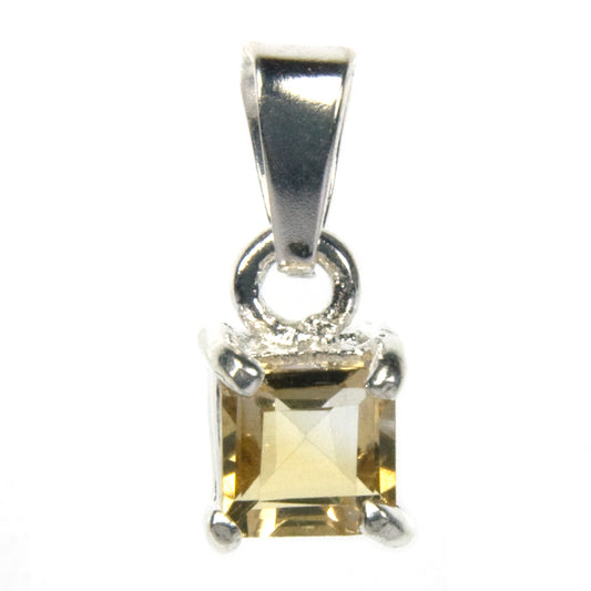 Pendentif citrine en argent massif 925