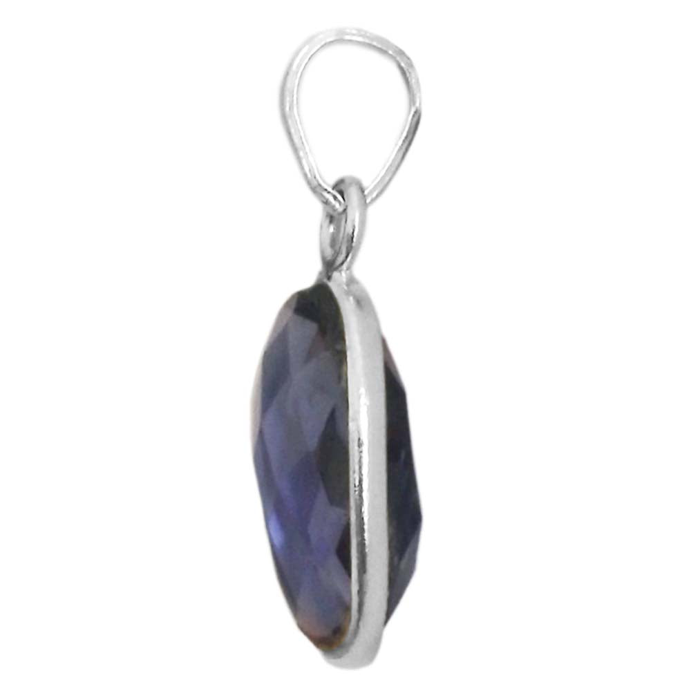 Iolite pendant in sterling silver 925