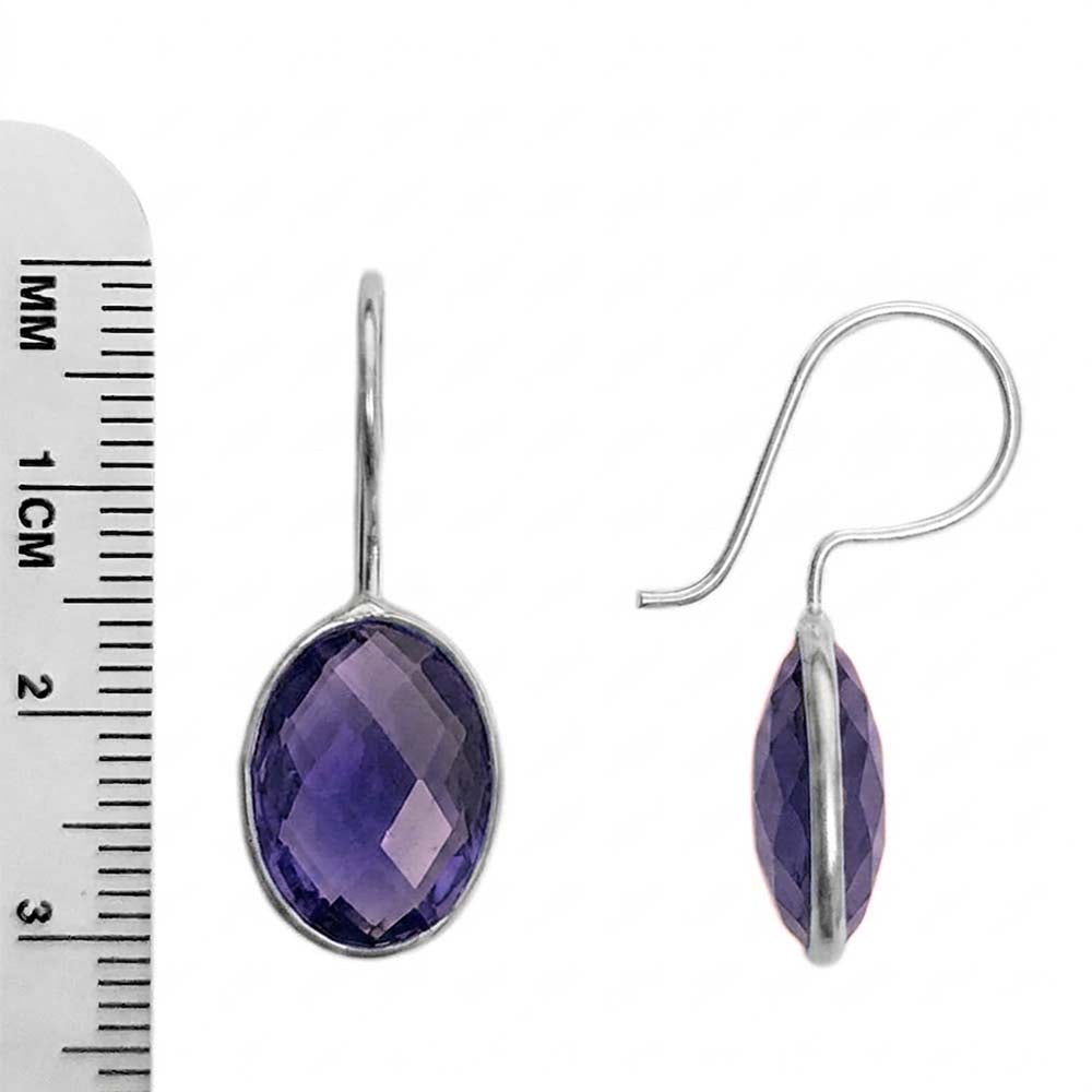 Iolite sterling silver earrings
