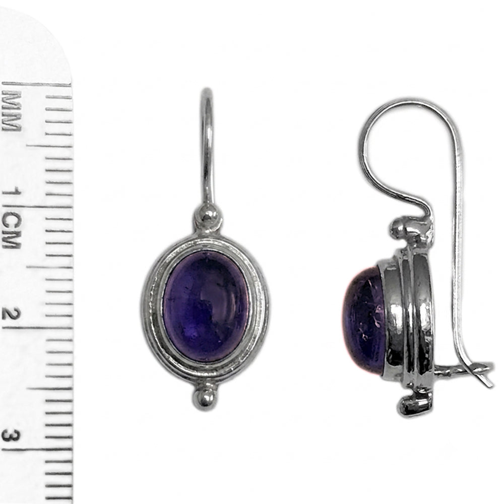 Iolite sterling silver earrings