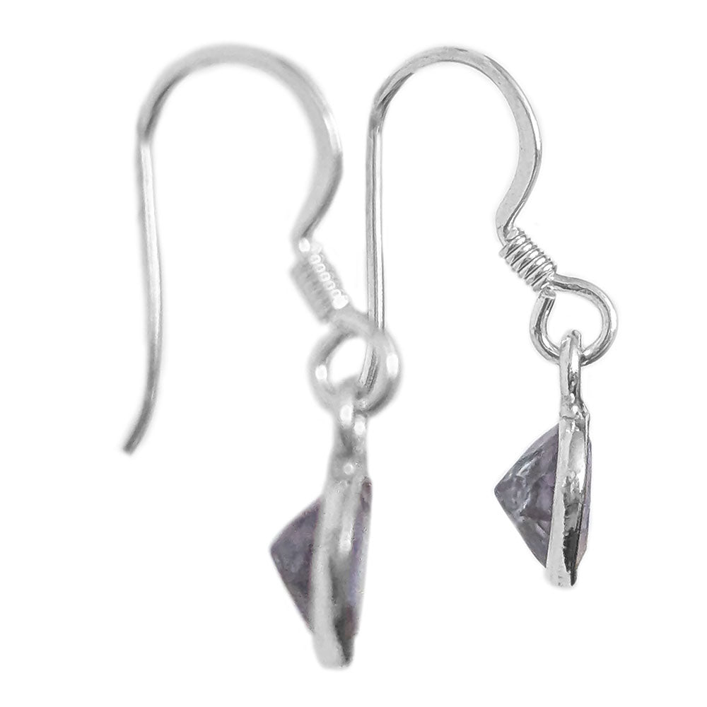 Iolite sterling silver drop earrings