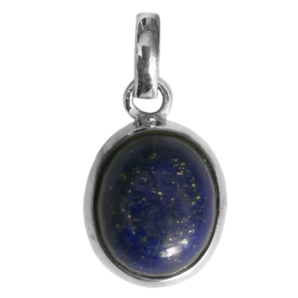 Pendentif lapis-lazuli en argent massif 925