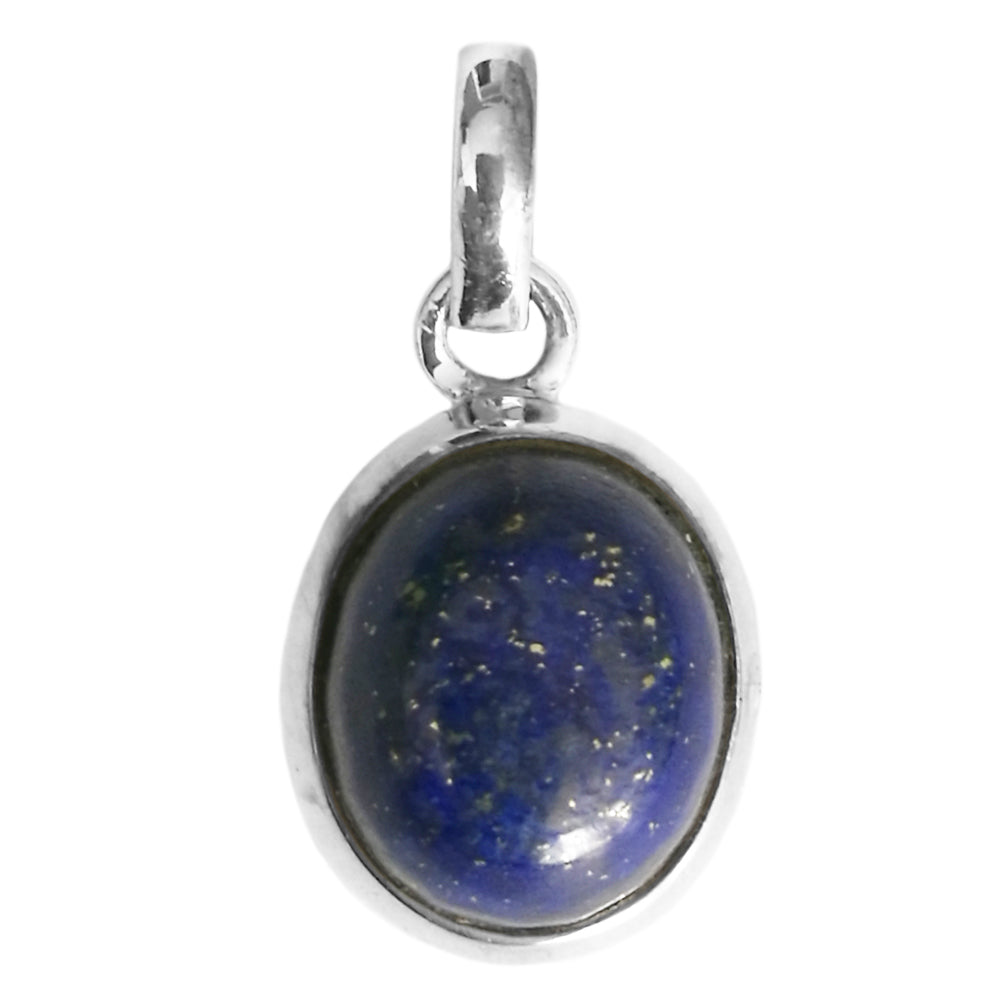 Pendentif lapis-lazuli en argent massif 925