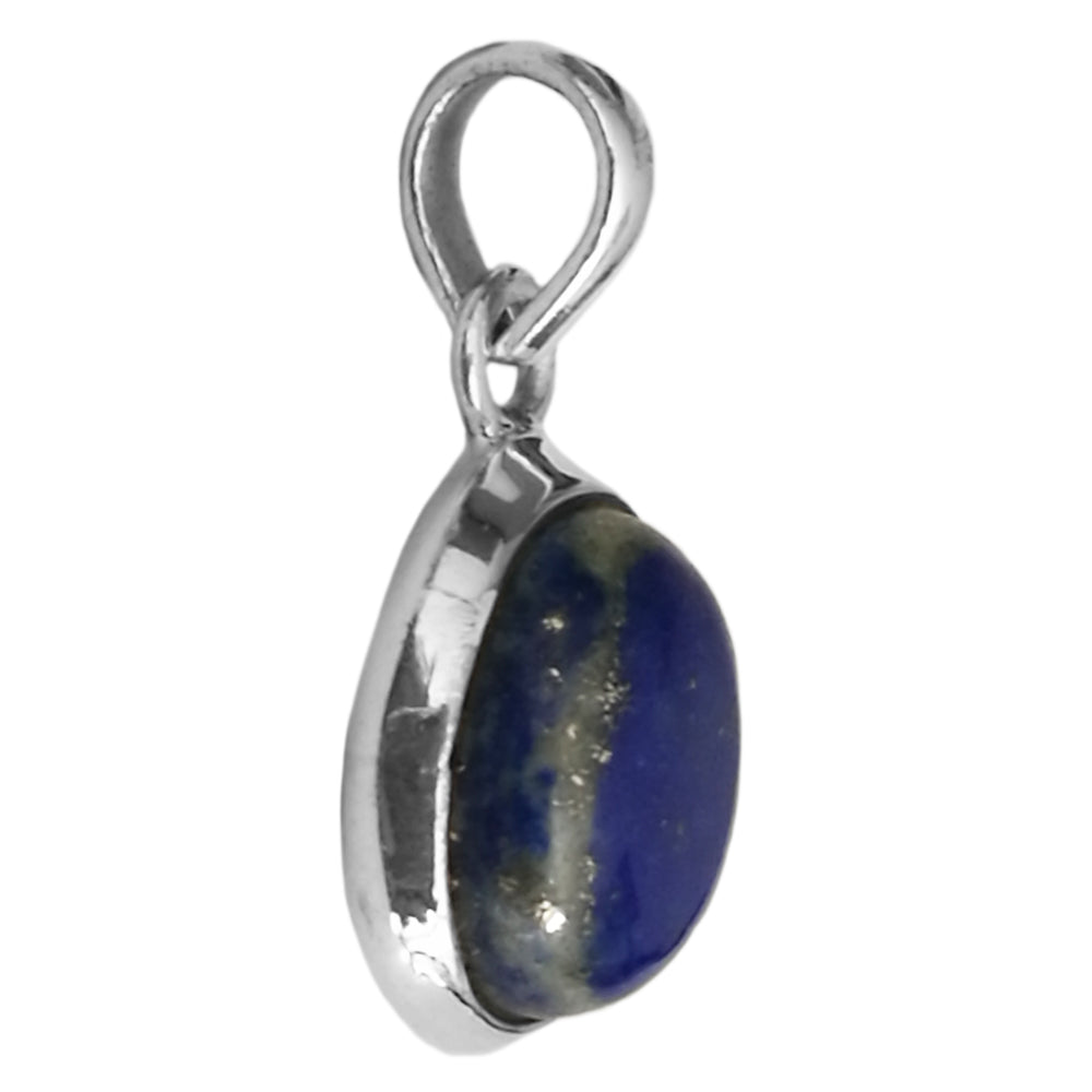 Pendentif lapis-lazuli en argent massif 925