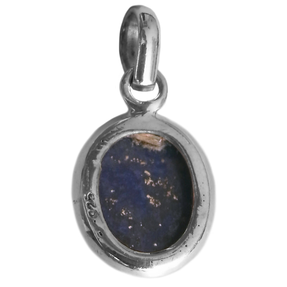 Pendentif lapis-lazuli en argent massif 925