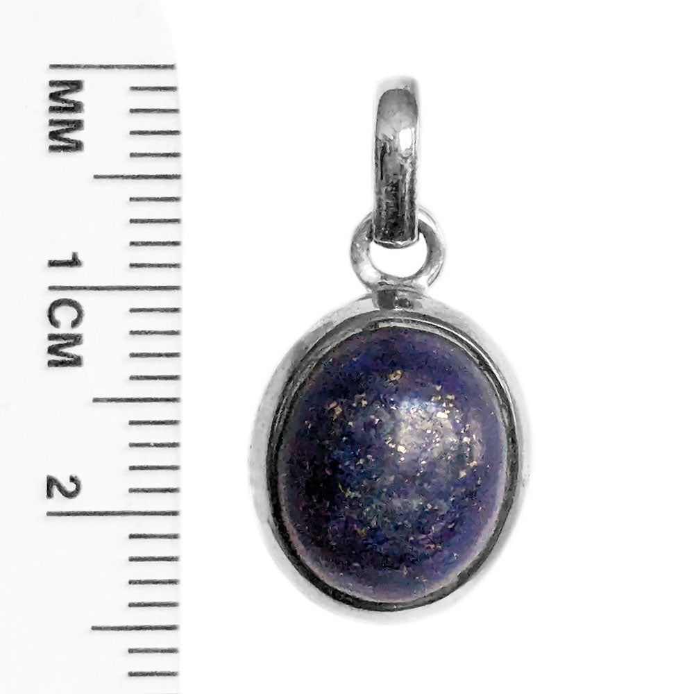 Pendentif lapis-lazuli en argent massif 925