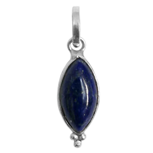 Pendentif lapis-lazuli en argent massif 925