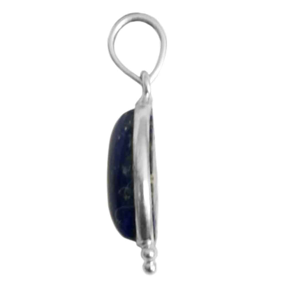 Pendentif lapis-lazuli en argent massif 925