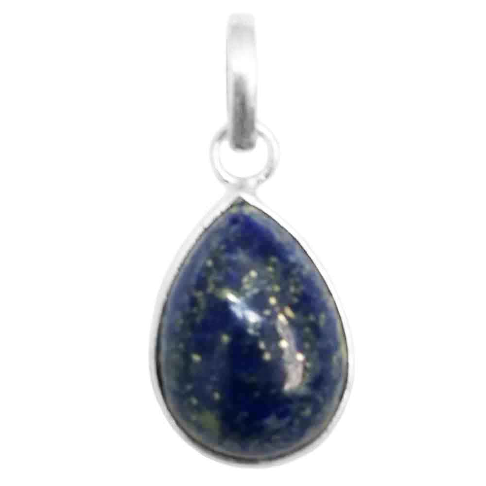 Pendentif lapis-lazuli en argent massif 925