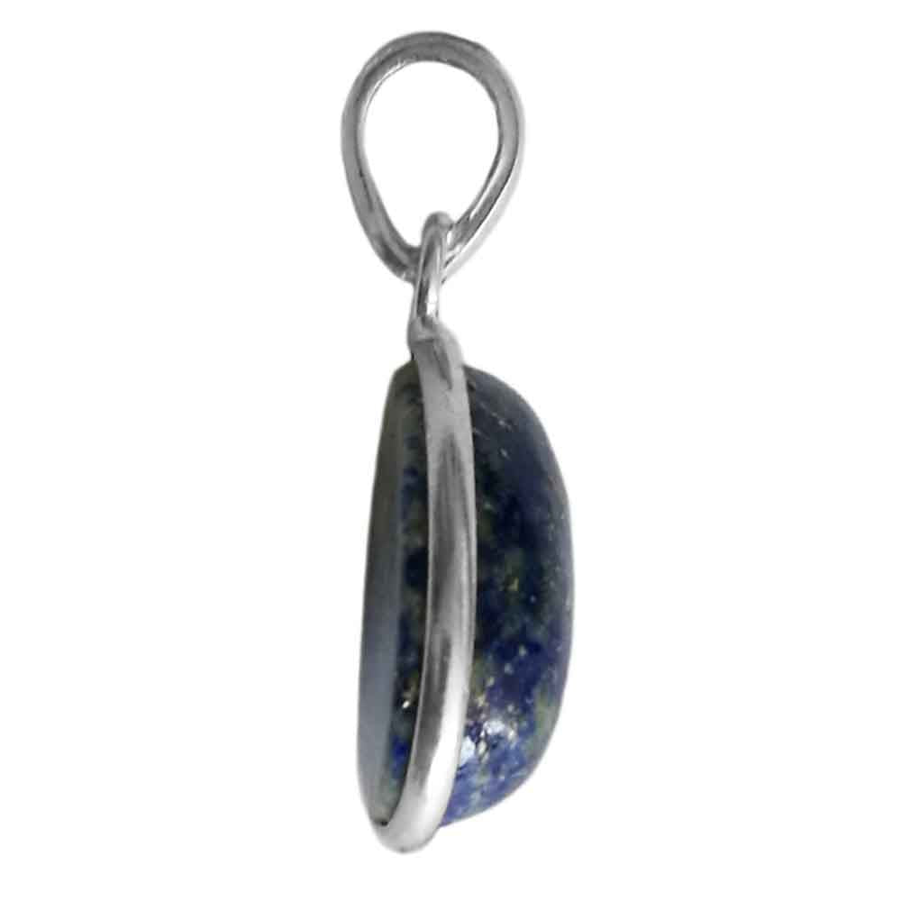 Pendentif lapis-lazuli en argent massif 925