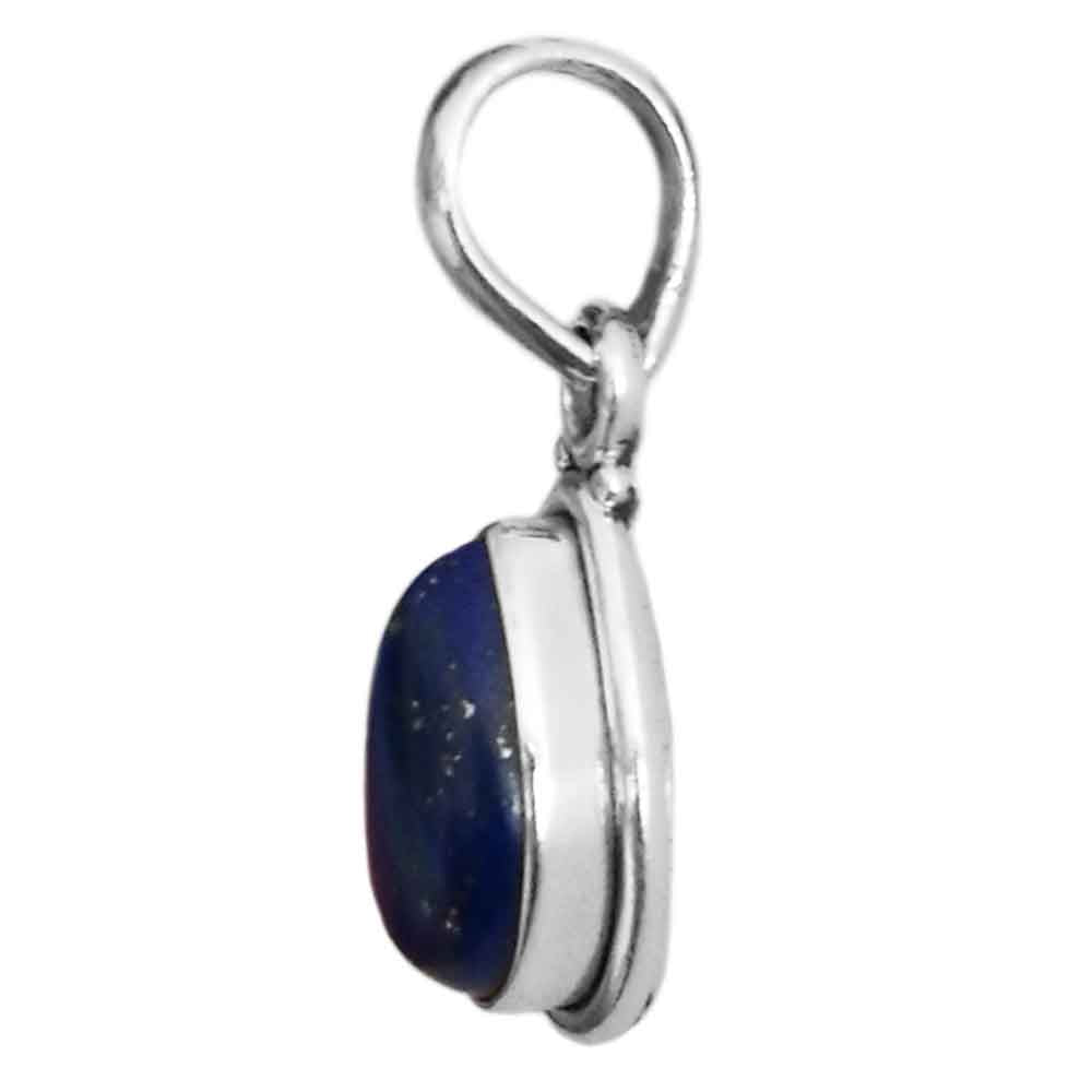 Pendentif lapis-lazuli en argent massif 925