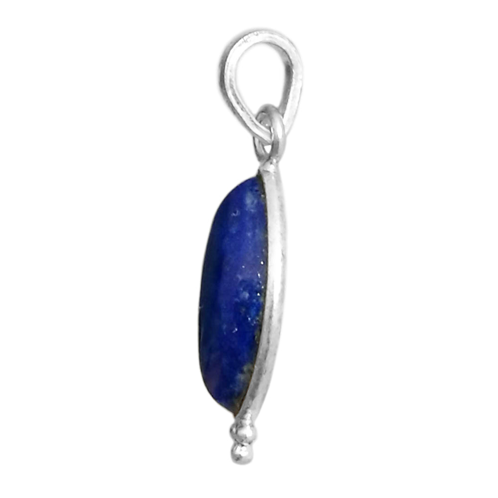 Pendentif lapis-lazuli en argent massif 925