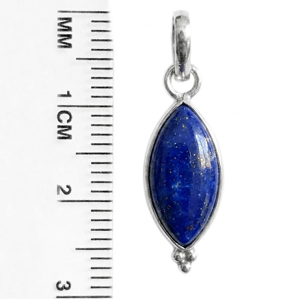 Pendentif lapis-lazuli en argent massif 925