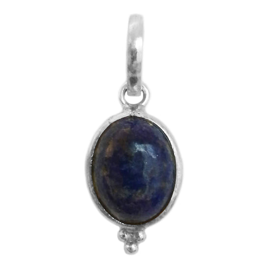 Pendentif lapis-lazuli en argent massif 925