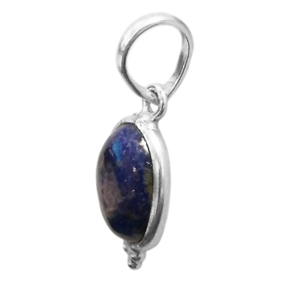 Pendentif lapis-lazuli en argent massif 925