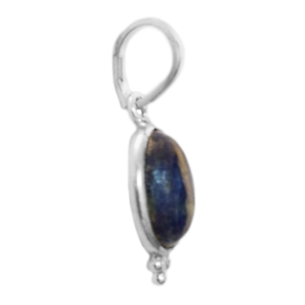 Pendentif lapis-lazuli en argent massif 925