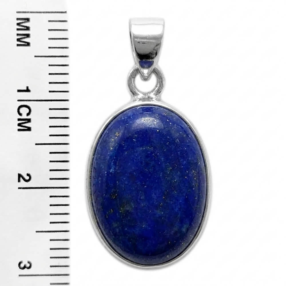 Pendentif lapis-lazuli en argent massif 925