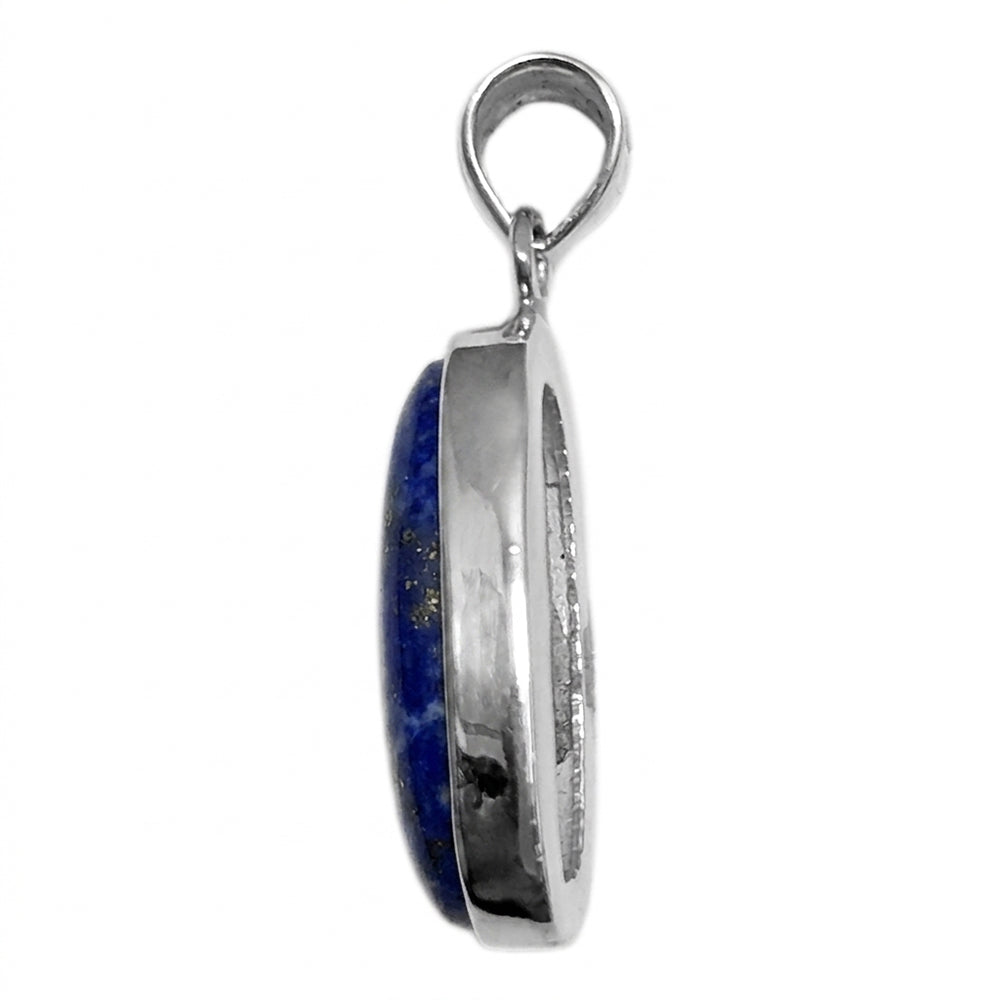 Lapis lazuli pendant in sterling silver 925