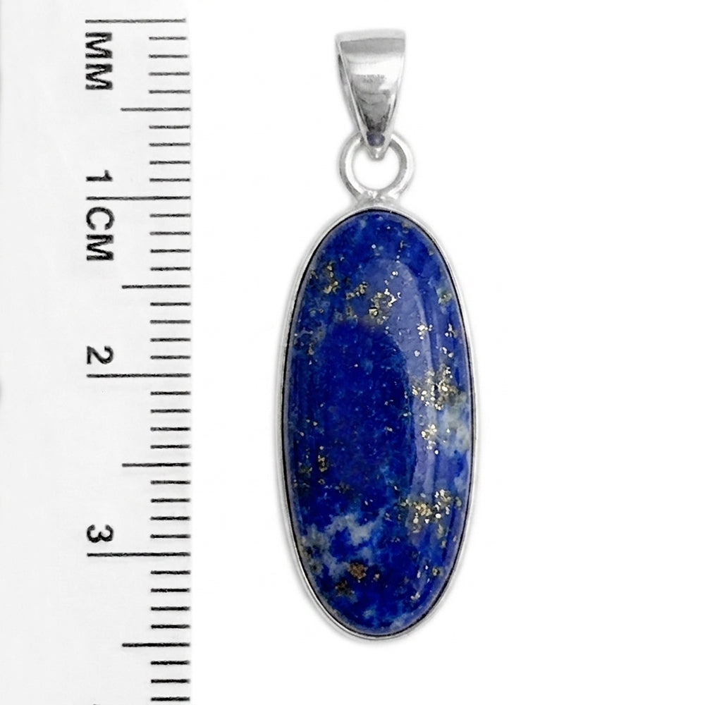 Lapis lazuli pendant in sterling silver 925