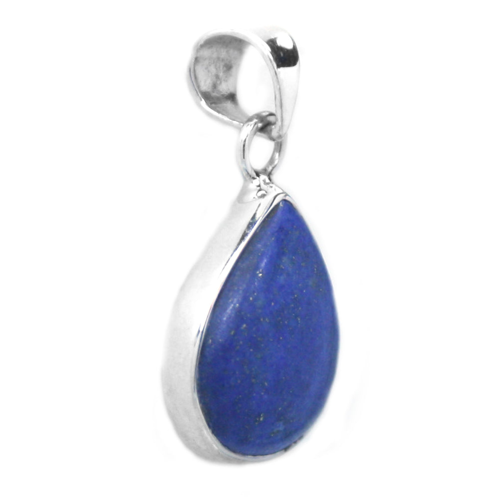 Pendentif lapis-lazuli en argent massif 925