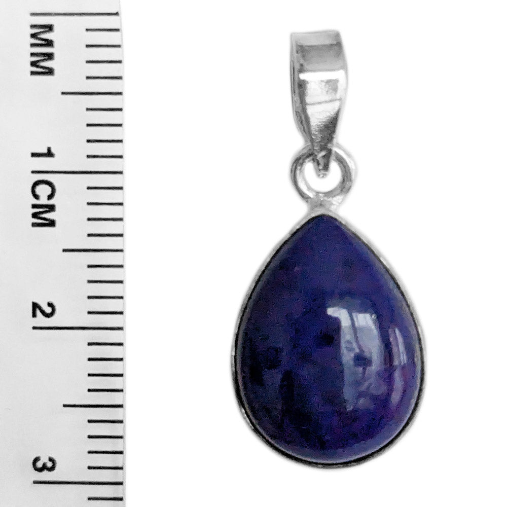 Pendentif lapis-lazuli en argent massif 925