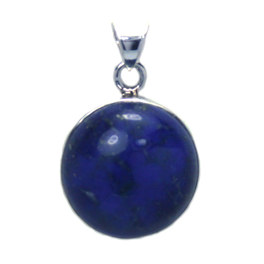 Lapis lazuli sterling silver pendant