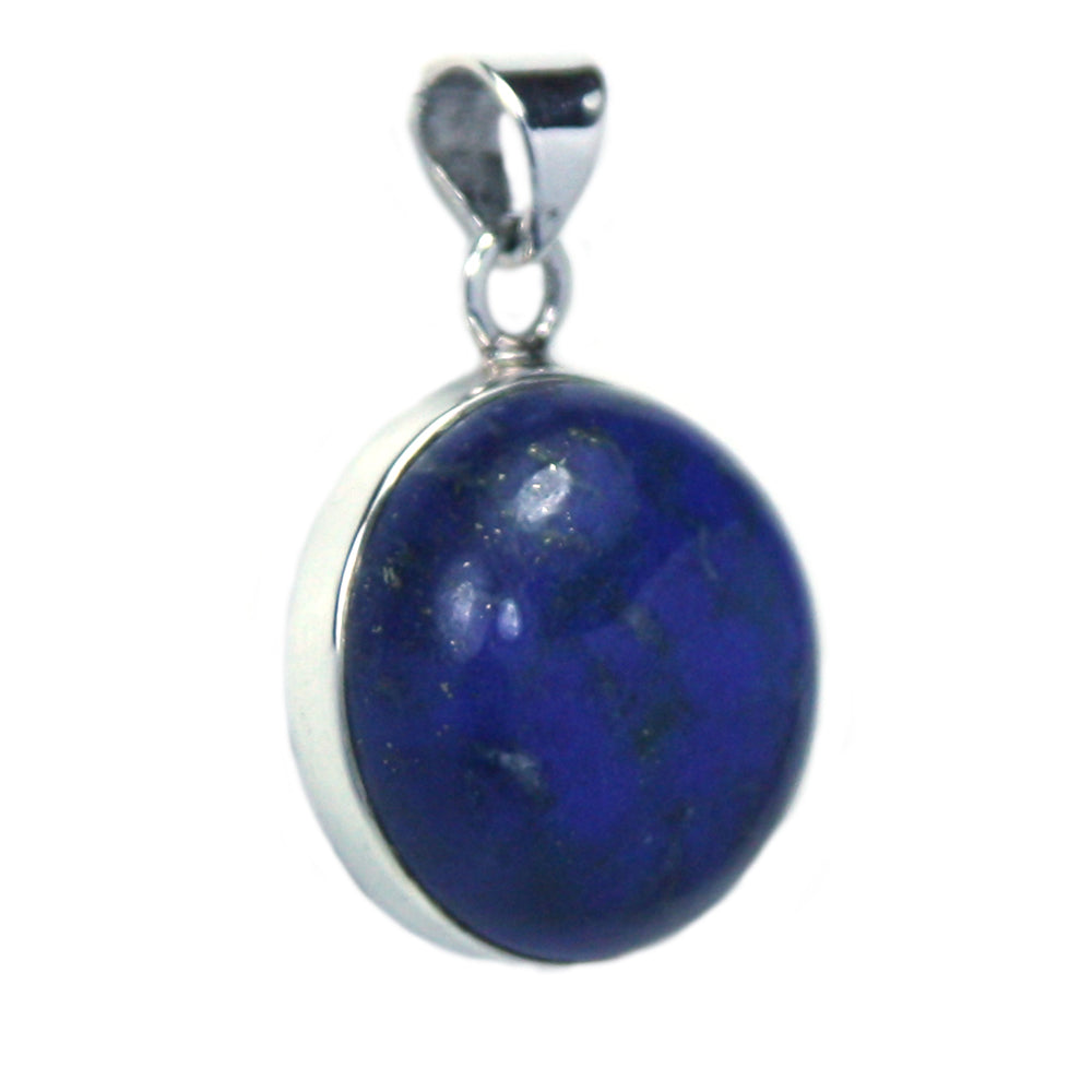 Pendentif lapis-lazuli en argent massif 925