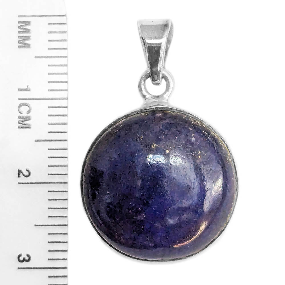 Pendentif lapis-lazuli en argent massif 925