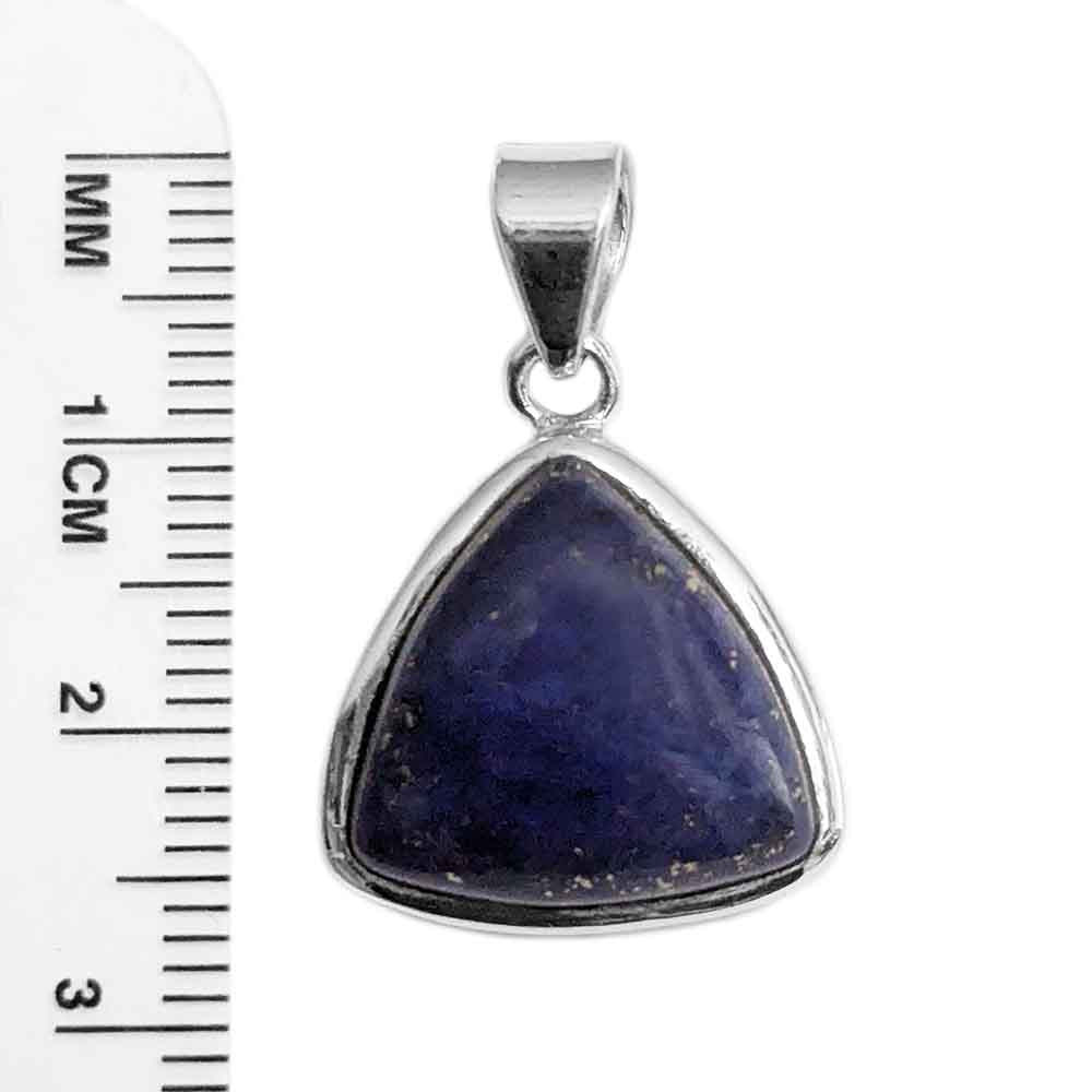 Pendentif lapis-lazuli en argent massif 925