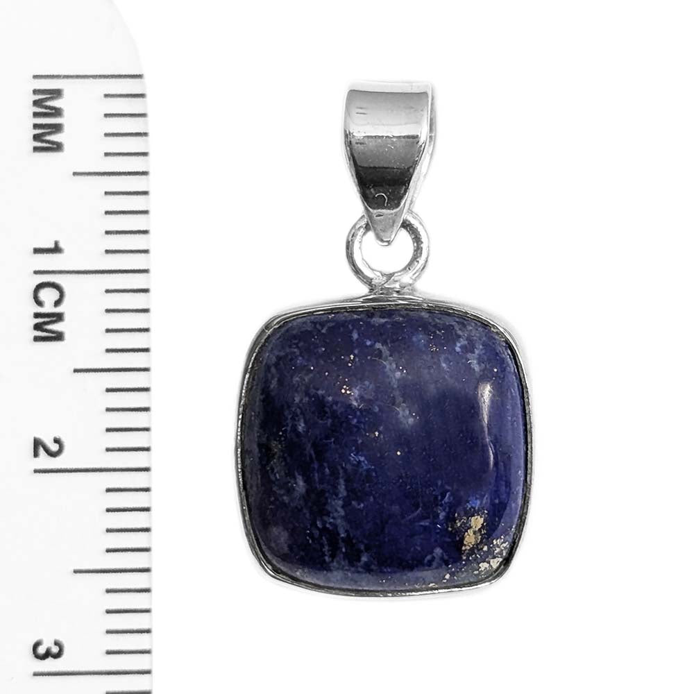 Pendentif lapis-lazuli en argent massif 925