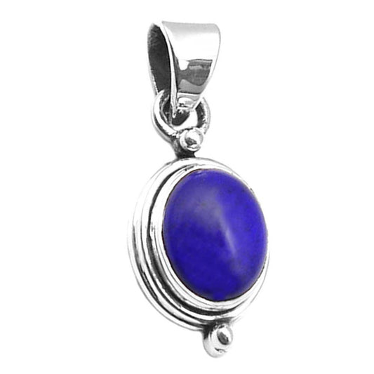 Pendentif lapis-lazuli en argent massif 925