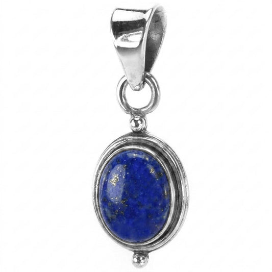 Lapis lazuli sterling silver pendant