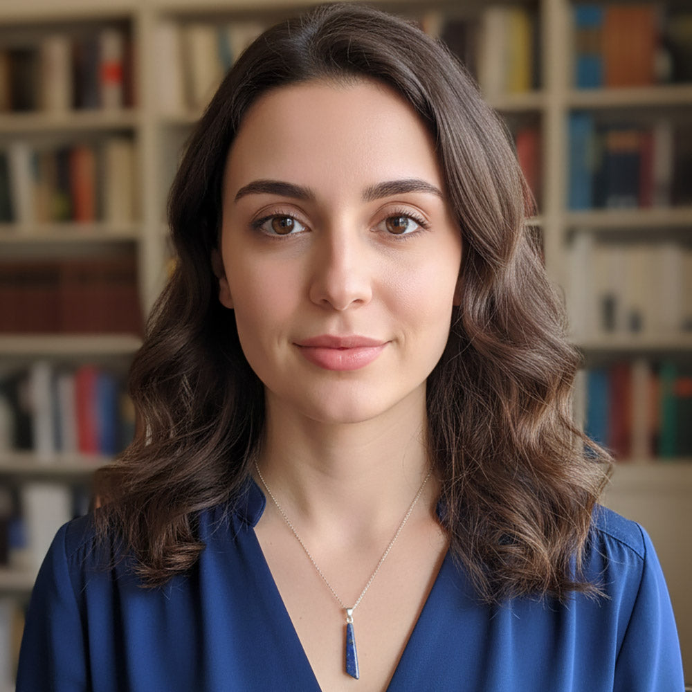 Pendentif lapis-lazuli en argent massif 925