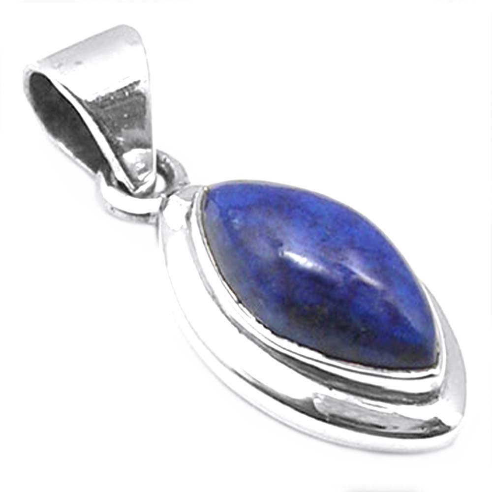 Pendentif lapis-lazuli en argent massif 925