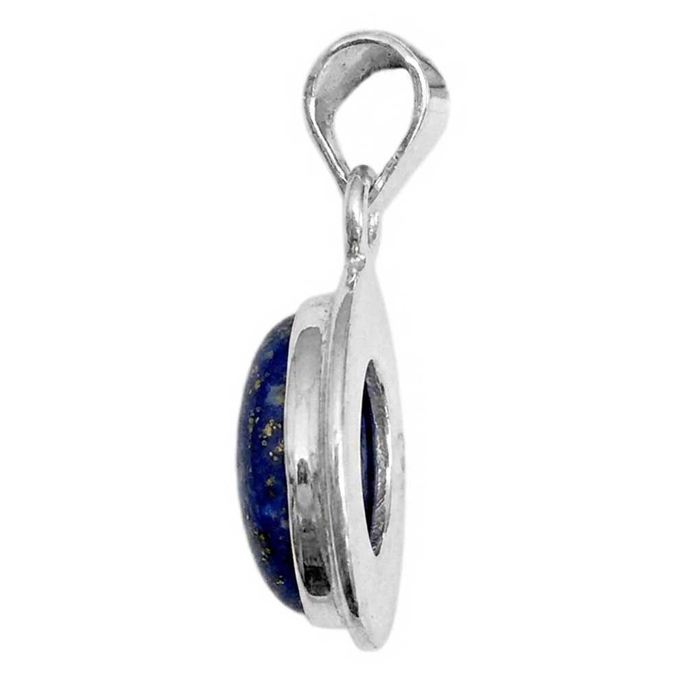 Lapis lazuli pendant in sterling silver 925