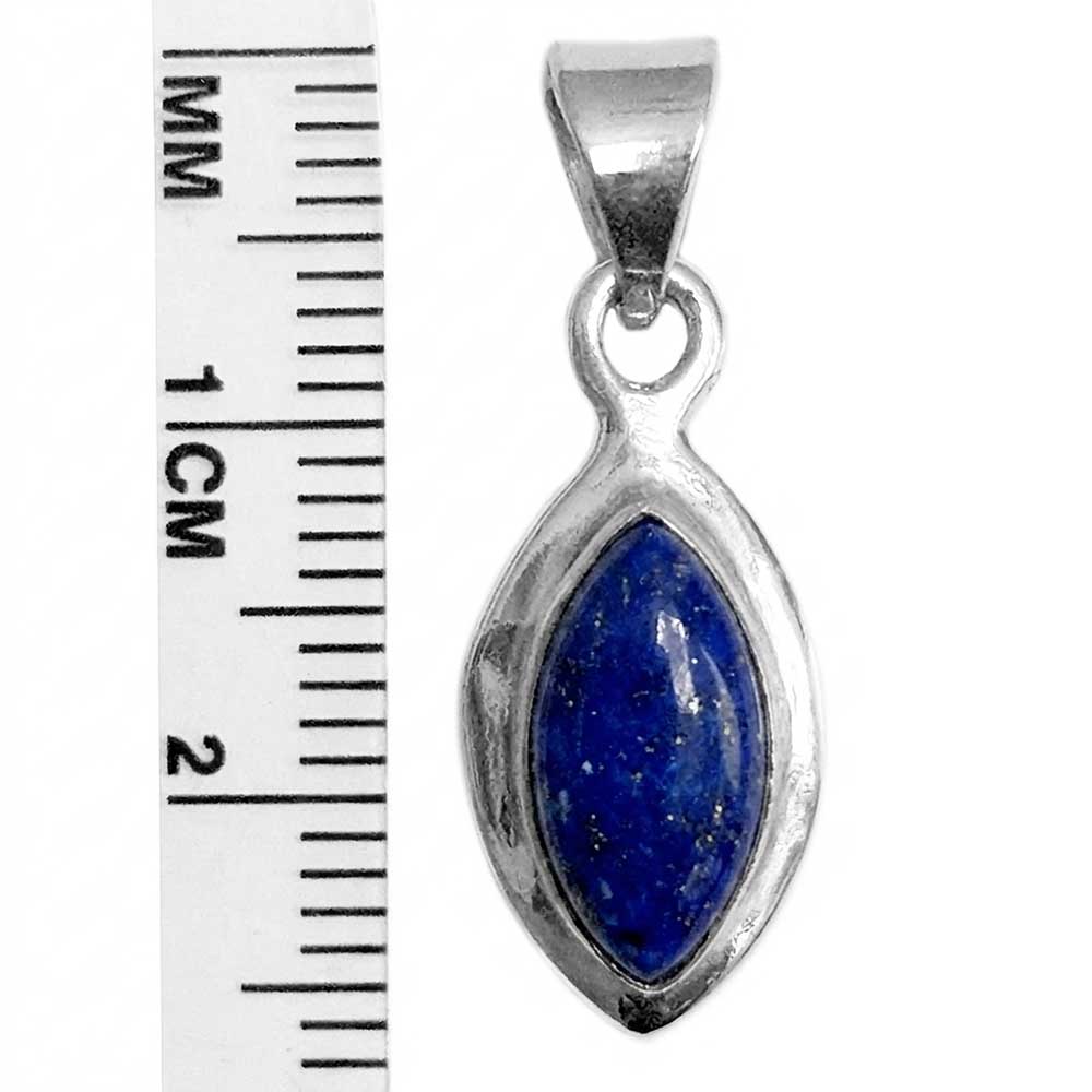 Lapis lazuli pendant in sterling silver 925