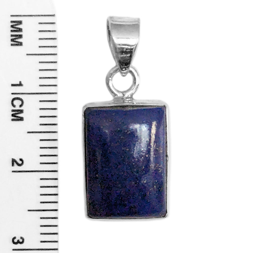 Pendentif lapis-lazuli en argent massif 925
