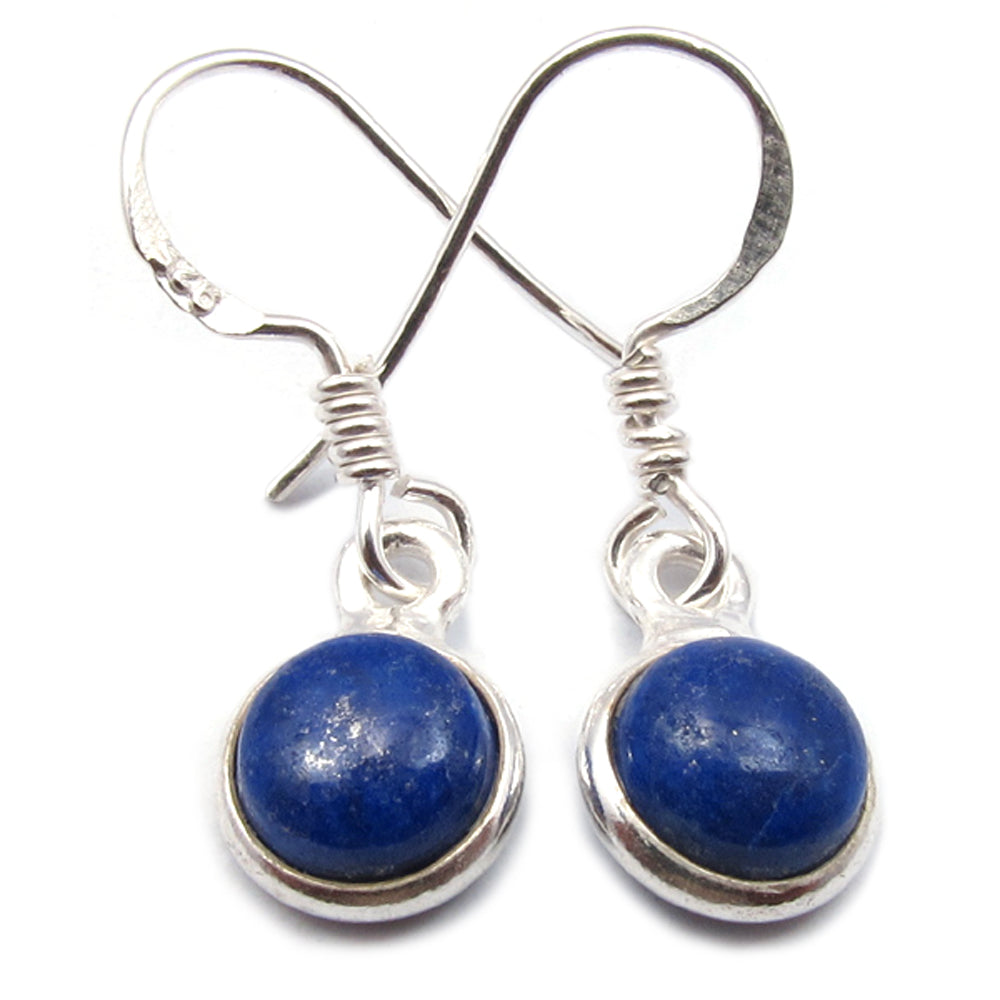 Lapis lazuli sterling silver earrings