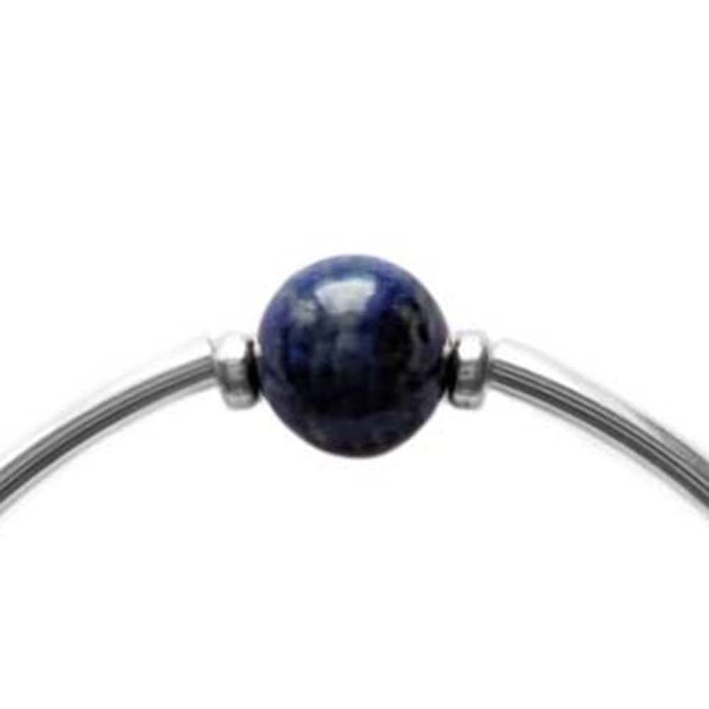 Bracelet lapis-lazuli en argent massif 925