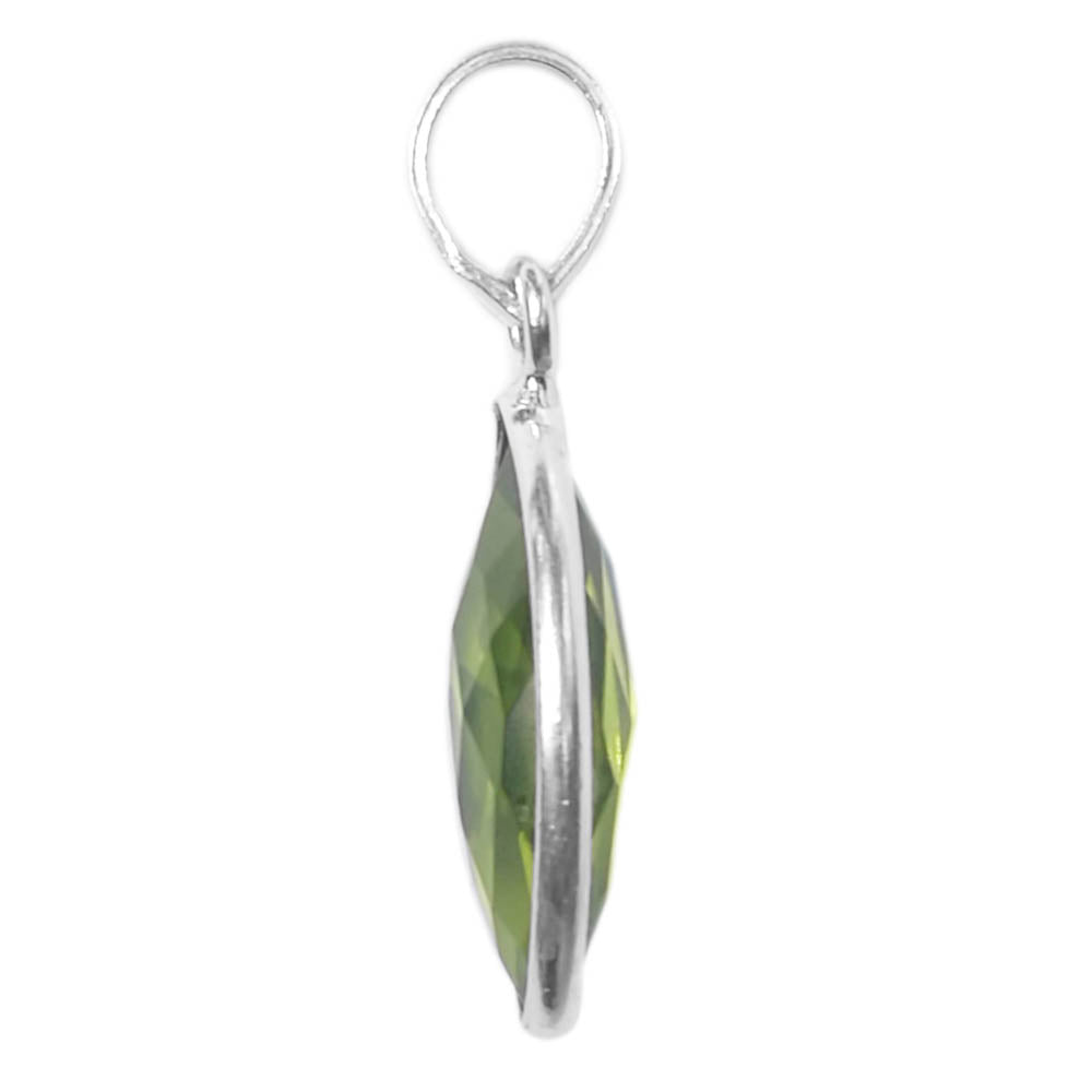 Peridot sterling silver pendant